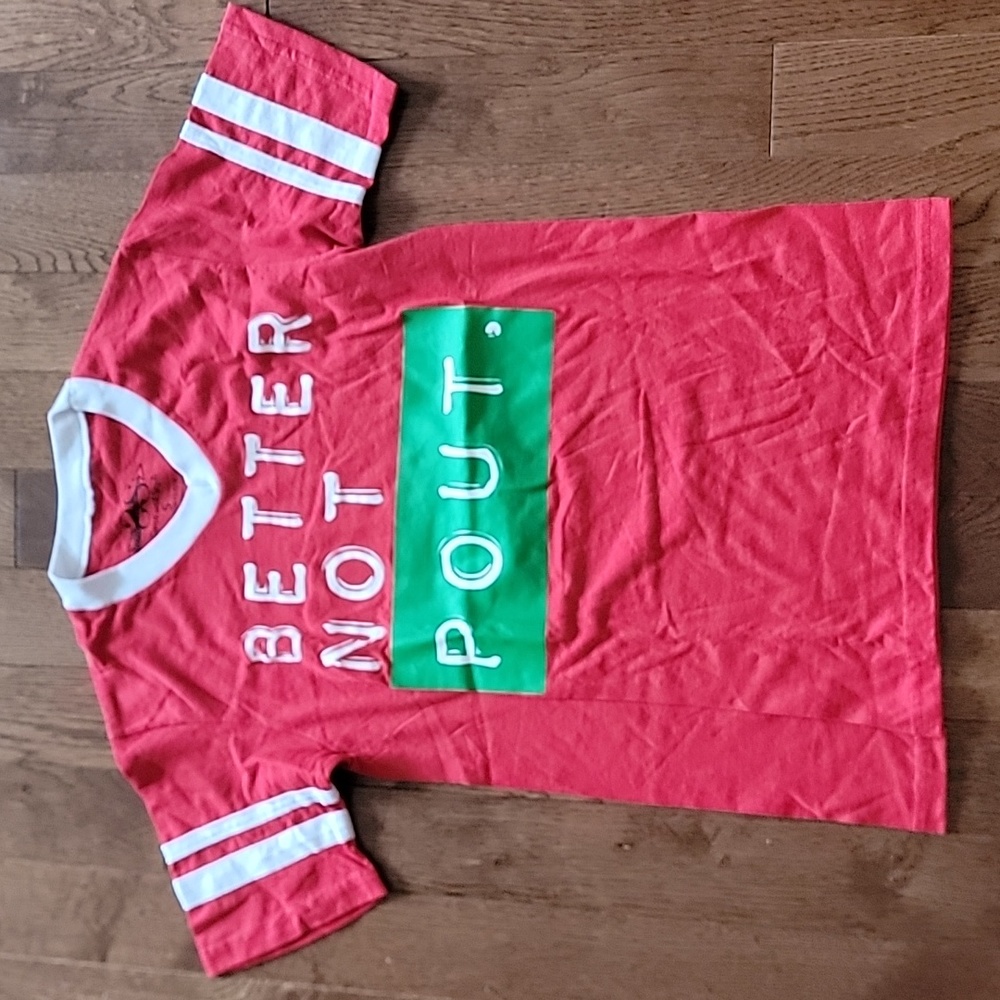 Better Not Pout jersey style tee small